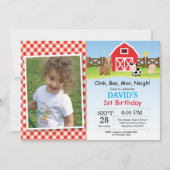 Invitation d'anniversaire de ferme Barnyard Party (Devant)