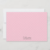 Invitation d'anniversaire de ferme - Fille (rose)  (Dos)