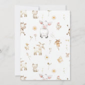 Invitation d'anniversaire de ferme, Invitation d'a (Dos)