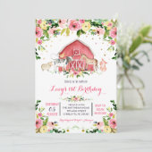 invitation d'anniversaire de ferme, invitation d'a (Debout devant)