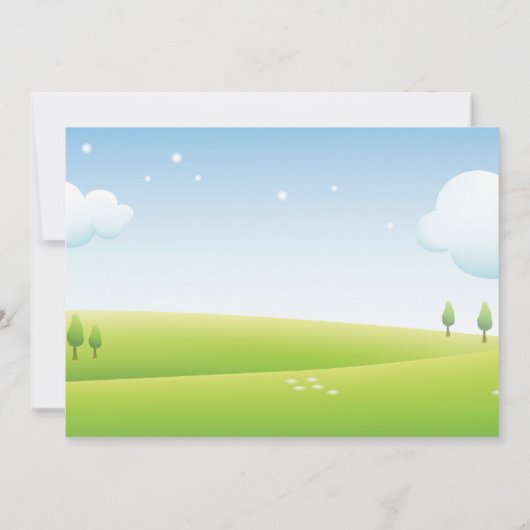 Invitation d'anniversaire de ferme Pays Barnyard P (Dos)