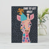 Invitation d'anniversaire de fête (Debout devant)