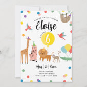 Invitation d'anniversaire de fête (Devant)