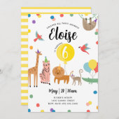 Invitation d'anniversaire de fête (Devant / Derrière)