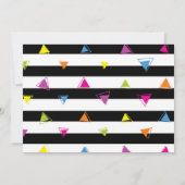 Invitation d'anniversaire de fête (Dos)