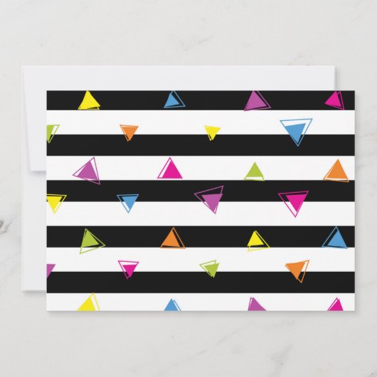 Invitation d'anniversaire de fête (Dos)