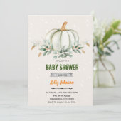 Invitation d'anniversaire de fête de citrouille de (Debout devant)