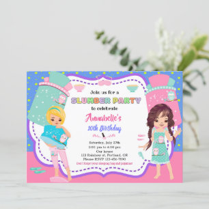 Invitation d'anniversaire de fête de Stwood Sleepo