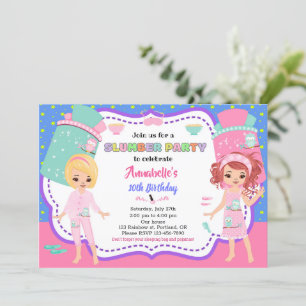 Invitation d'anniversaire de fête de Stwood Sleepo