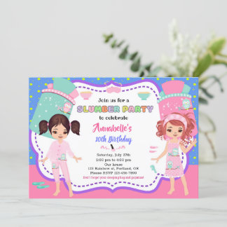 Invitation d'anniversaire de fête de Stwood Sleepo