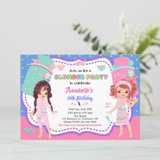 Invitation d'anniversaire de fête de Stwood Sleepo