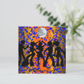 Invitation d'anniversaire de fête disco de danse (Debout devant)
