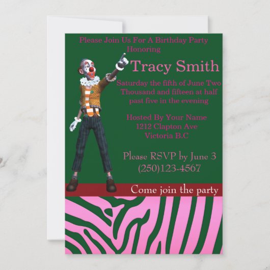 Invitation d'anniversaire de fêtes de bon goût 13 (Devant)