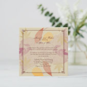 Invitation d'anniversaire de feuilles d'automne ru (Debout devant)