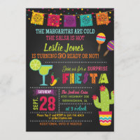 Invitation d'anniversaire de fiesta