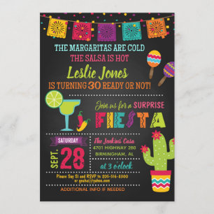 Invitation d'anniversaire de fiesta