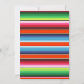 Invitation d'anniversaire de fiesta - frontière de (Dos)