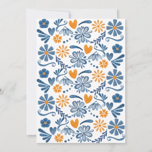 Invitation d'anniversaire de fiesta, invitation (Dos)