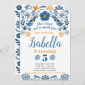 Invitation d'anniversaire de fiesta, invitation (Devant / Derrière)