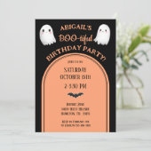 Invitation d'anniversaire de fille BOO-tiful Hallo (Debout devant)