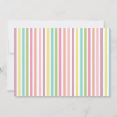 Invitation d'anniversaire de fille cinq fois plus  (Dos)