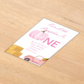 Invitation d'anniversaire de fille citrouille (Poser)