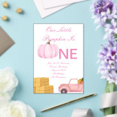 Invitation d'anniversaire de fille citrouille (Insitu (Mariage))