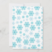 Invitation d'anniversaire de fille de pingouin (Dos)