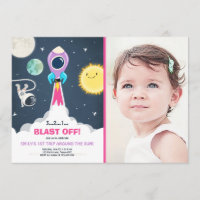 Invitation d'anniversaire de fille de rose