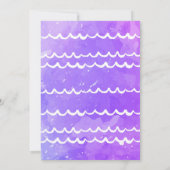 Invitation d'anniversaire de fille de sirène (Dos)