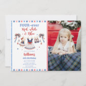 Invitation d'anniversaire de fille en vêtements ro (Devant)