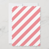 Invitation d'anniversaire de fille Flamant rose ro (Dos)