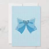 Invitation d'anniversaire de fille magique bleue [ (Dos)
