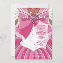 Invitation d'anniversaire de fille magique rose [S