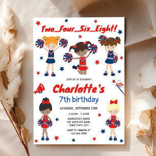 Invitation d'anniversaire de fille meneuse de claq