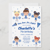 Invitation d'anniversaire de fille meneuse de claq (Devant)