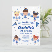 Invitation d'anniversaire de fille meneuse de claq (Debout devant)