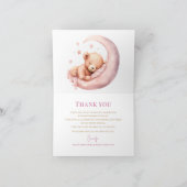 Invitation d'anniversaire de fille ourson aquarell (Intérieur)