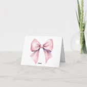 Invitation d'anniversaire de fille ourson aquarell (Dos)