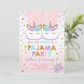 Invitation d'anniversaire de fille pour une soirée (Debout devant)