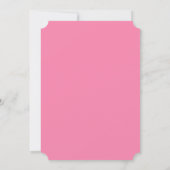 invitation d'anniversaire de fille princesse rose (Dos)