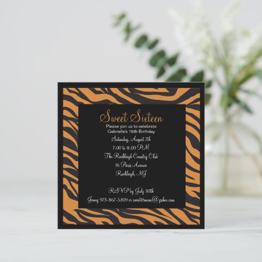 Invitation d'anniversaire de filles d'impression (Debout devant)