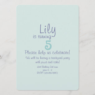 Invitation d'anniversaire de filles sirènes mignon