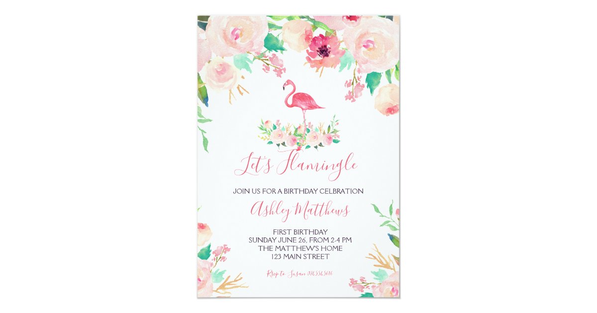 Invitation D Anniversaire De Flamant Rose Douche Zazzle Be Invitation D Anniversaire De Flamant Rose Douche Zazzle Be