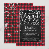 Invitation d'anniversaire de Flannel et Fizz (Devant / Derrière)