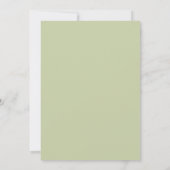 Invitation d'anniversaire de Fleur sauvage minimal (Dos)