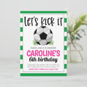 Invitation d'anniversaire de football (Debout devant)