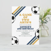 Invitation d'anniversaire de football (Debout devant)