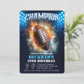 Invitation d'anniversaire de football (Debout devant)