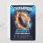 Invitation d'anniversaire de football (Devant)